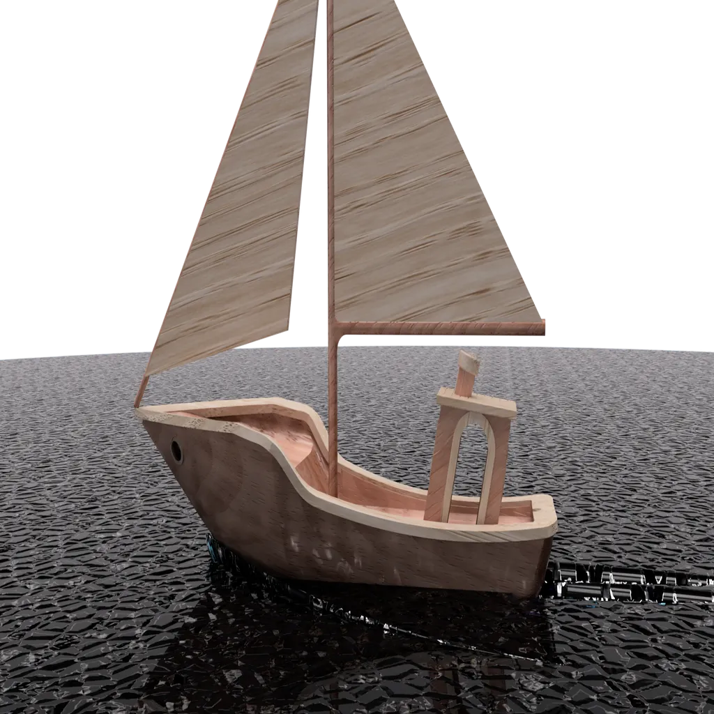 Thuyền buồm Benchy in 3D với cột buồm tách rời