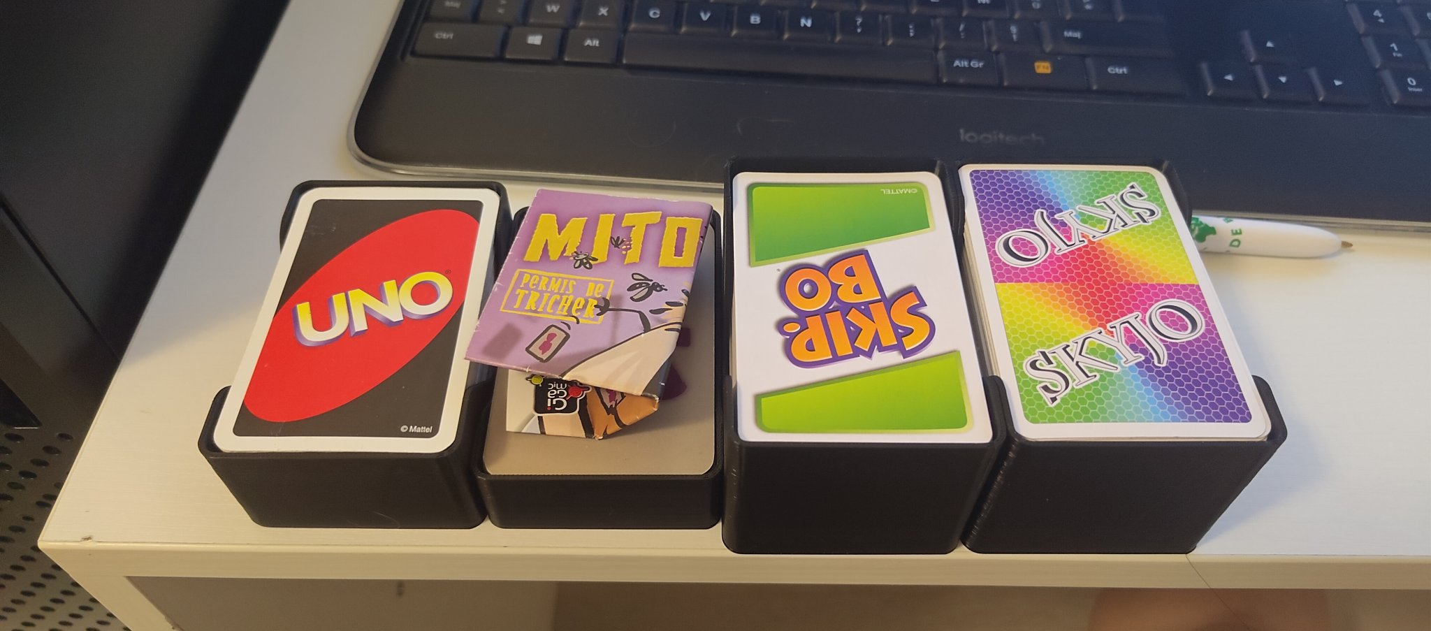 Bộ trò chơi đa thẻ - Hộp + Nắp: Uno, SkipBo, Mito, Skyjo, SkyjoAction