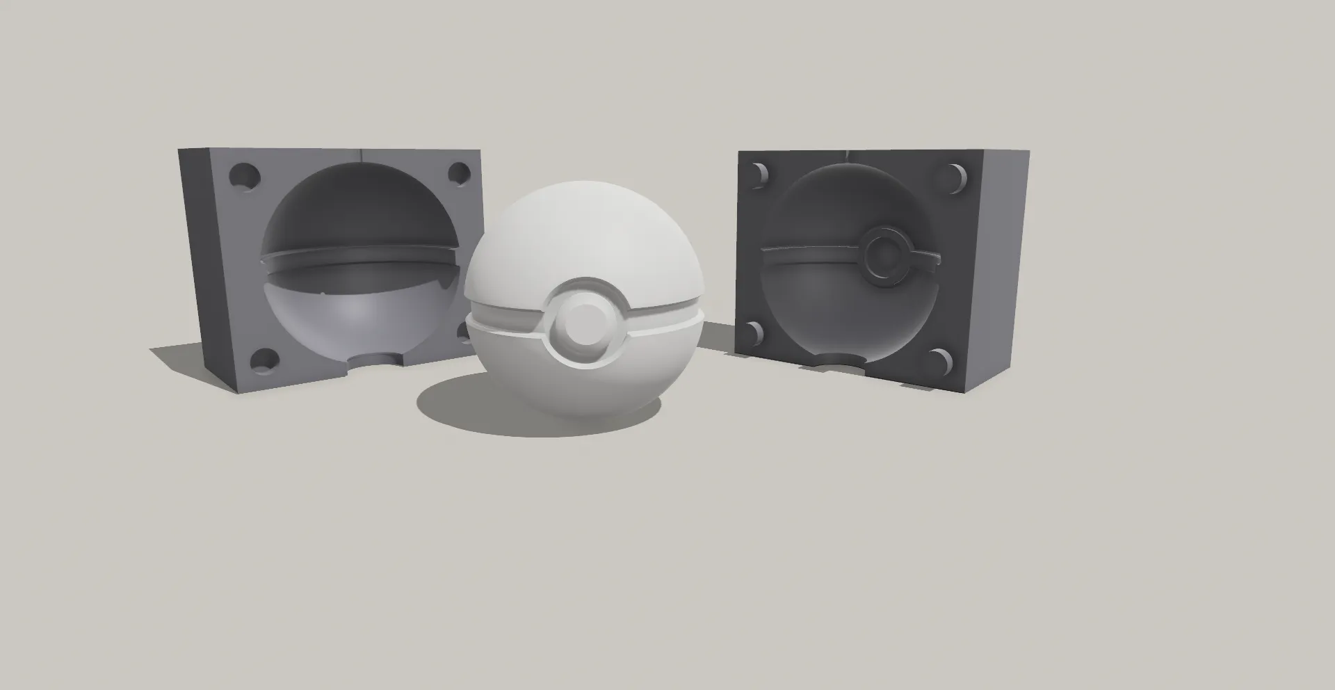 Khuôn làm nến hình Pokeball