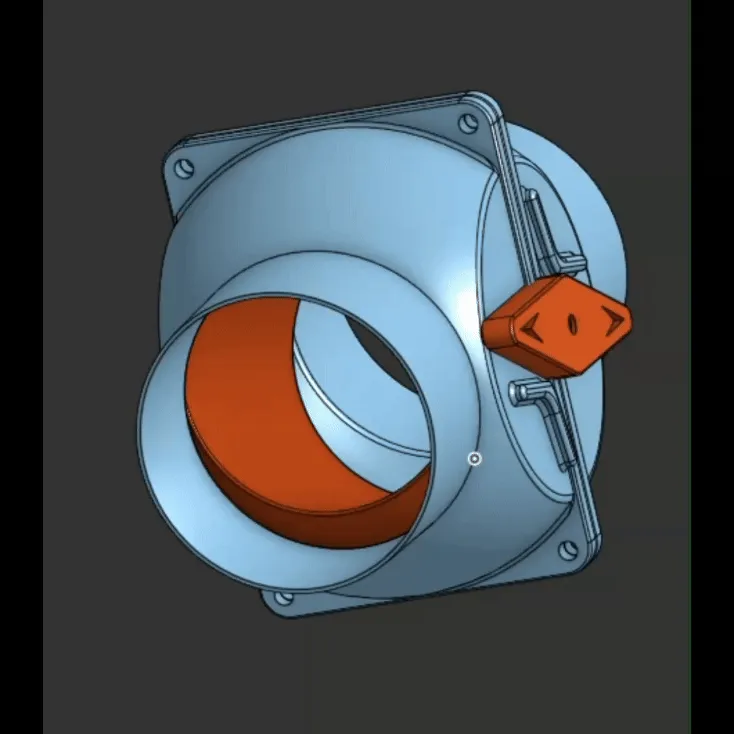 Van bi cắt ngang 63mm cho hệ thống hút bụi trong xưởng