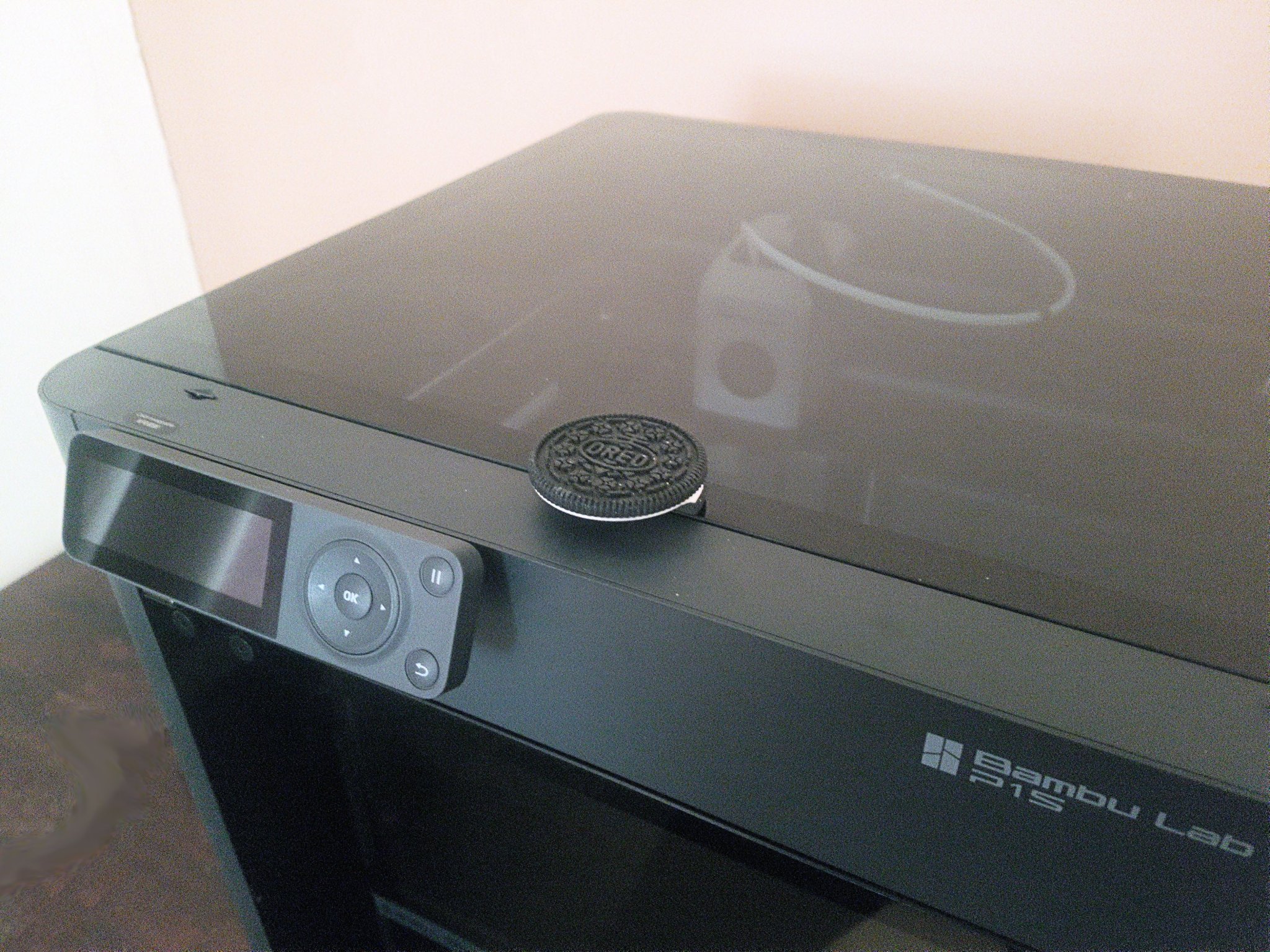 Tay cầm trên cùng hình Oreo cho máy in Bambu Lab P1S