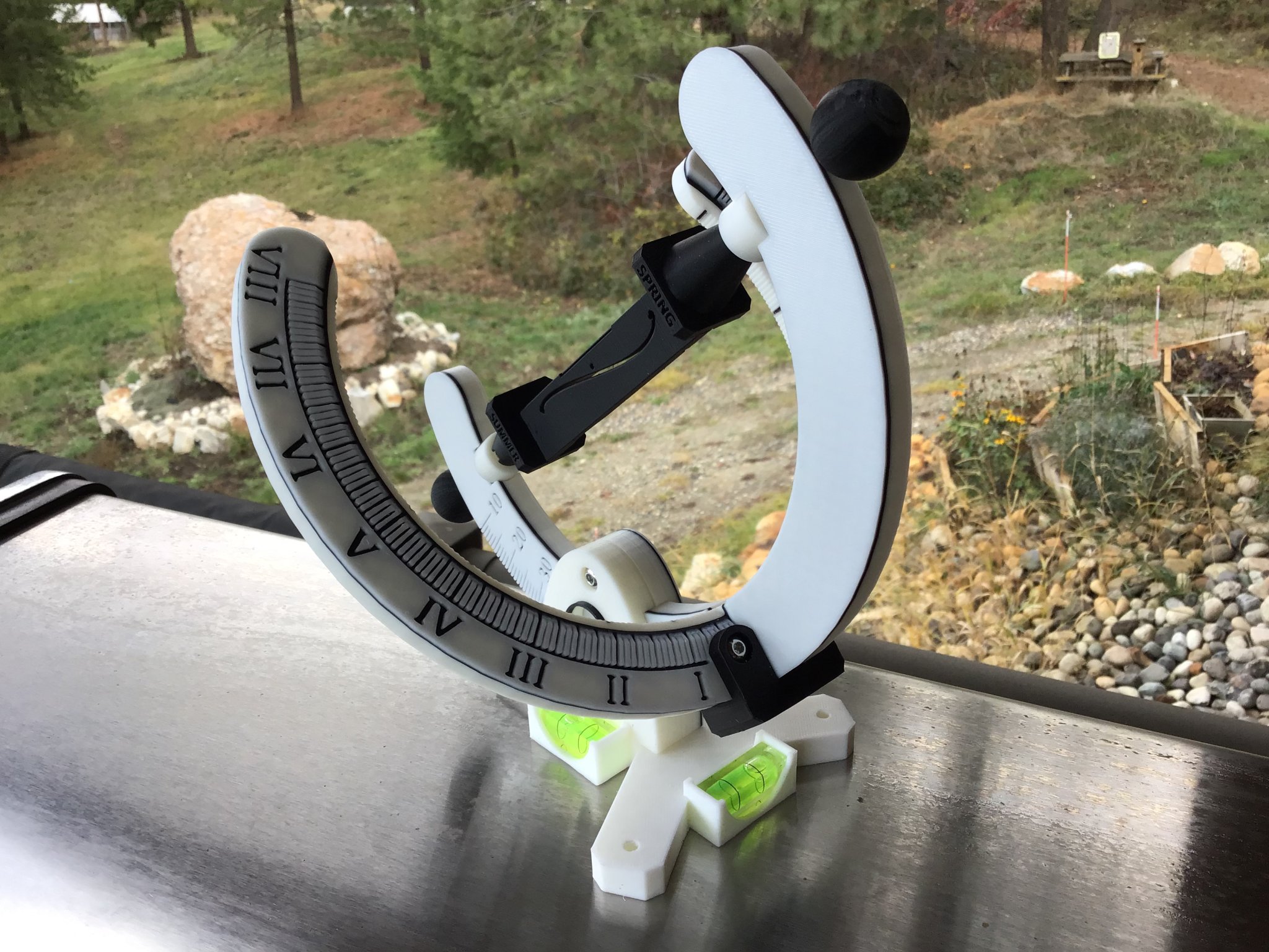 Đồng hồ mặt trời Schmoyer theo kiểu xích đạo và analemmatic