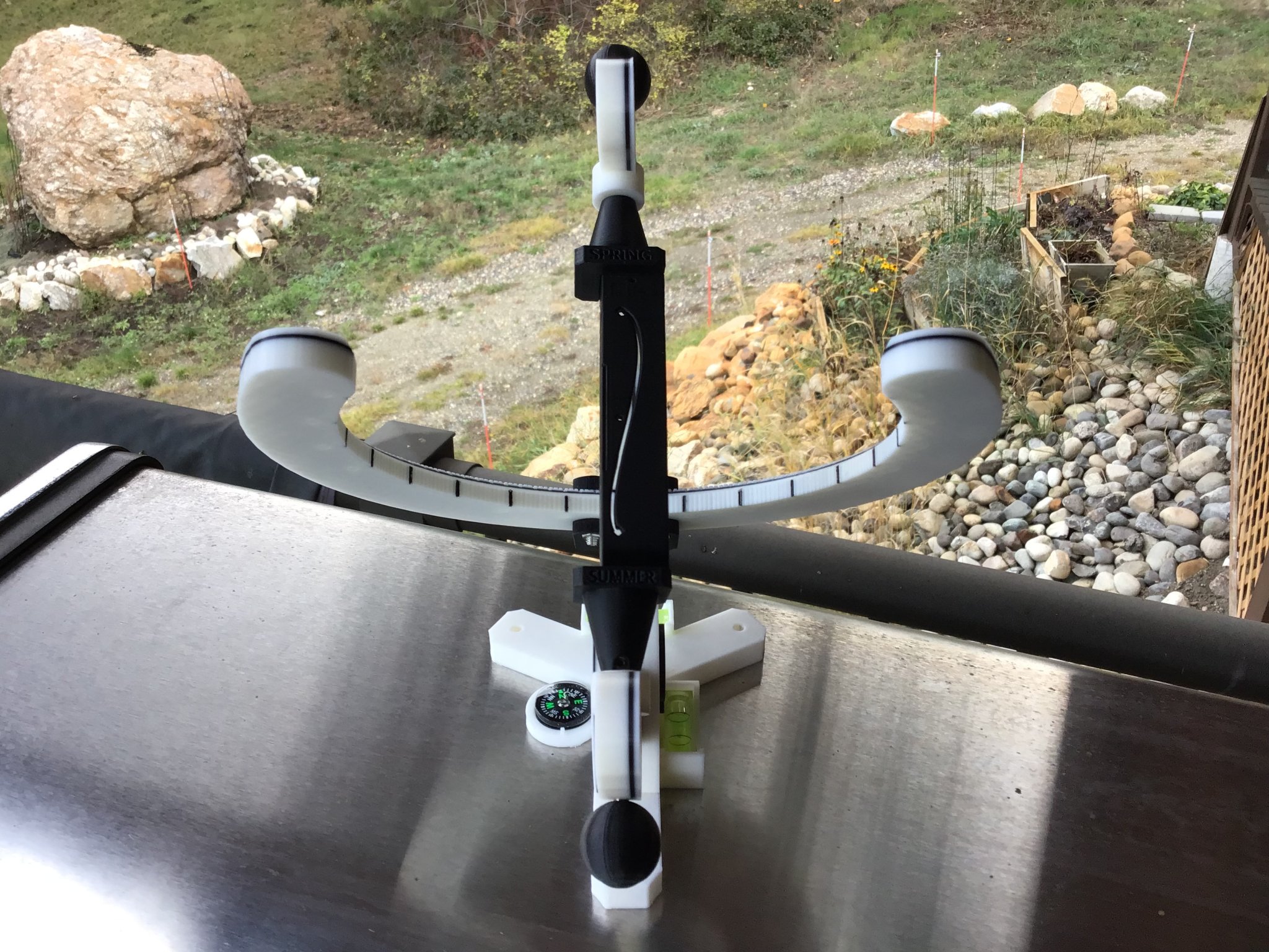 Đồng hồ mặt trời Schmoyer theo kiểu xích đạo và analemmatic