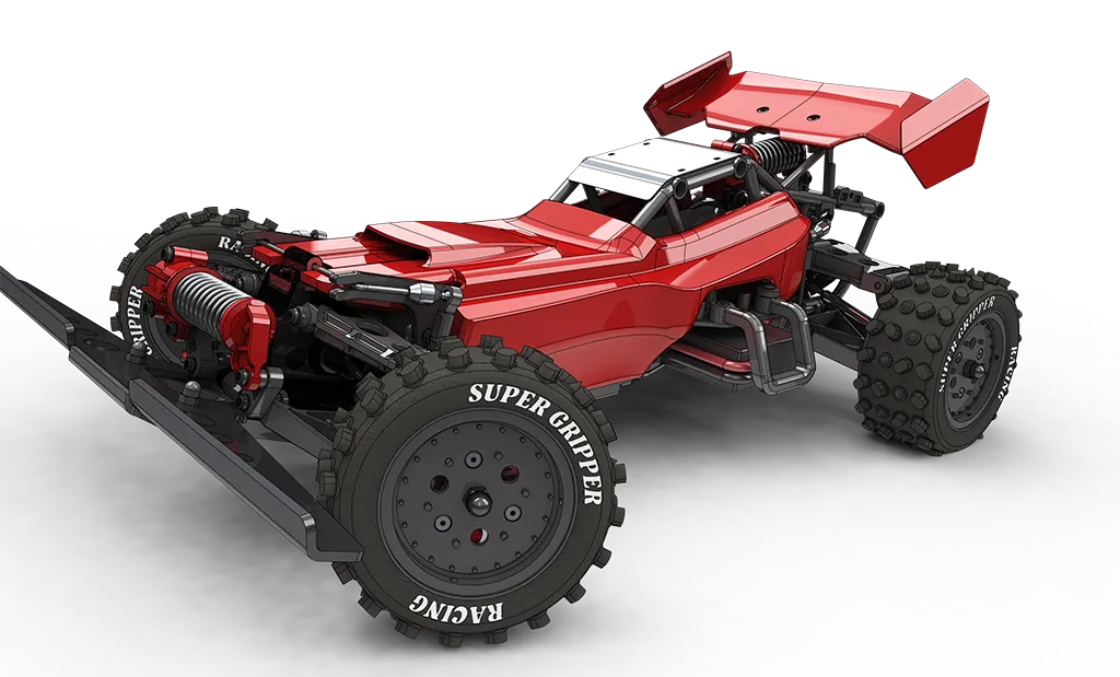 Thân xe và cánh thay thế cho TAMIYA Hotshot 1/10