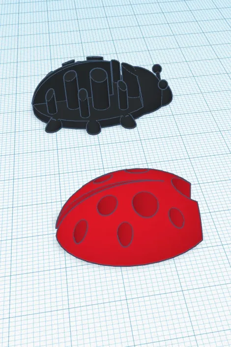 Nhân vật bọ rùa dễ thương trong phong cách 3D