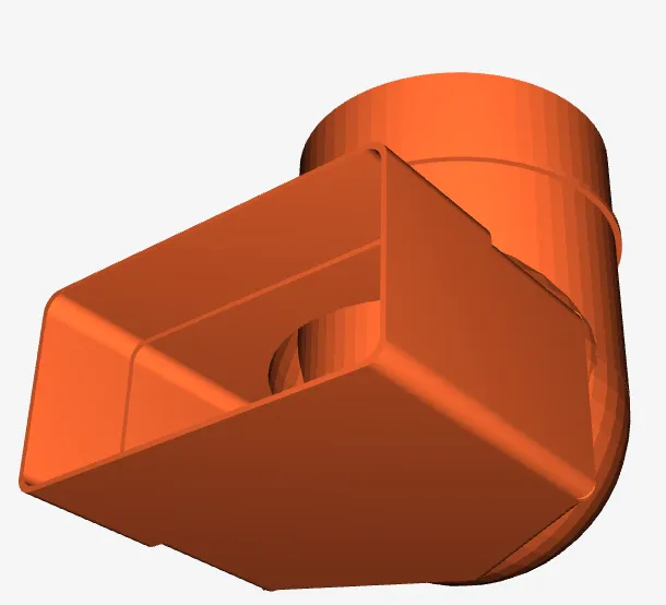 Bộ phận ống thông gió hình chữ nhật 110x55mm chuyển đổi san...