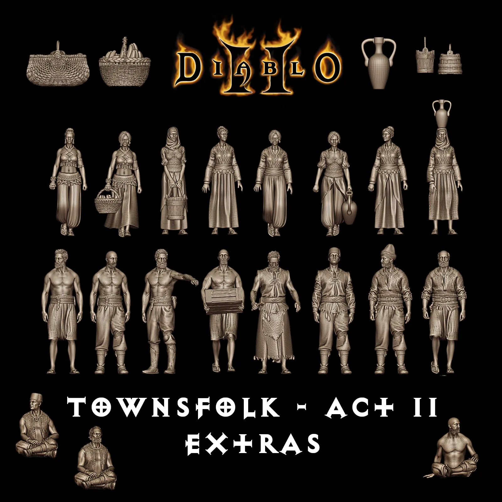 Nhân vật NPC trong Diablo II - Hành Động II