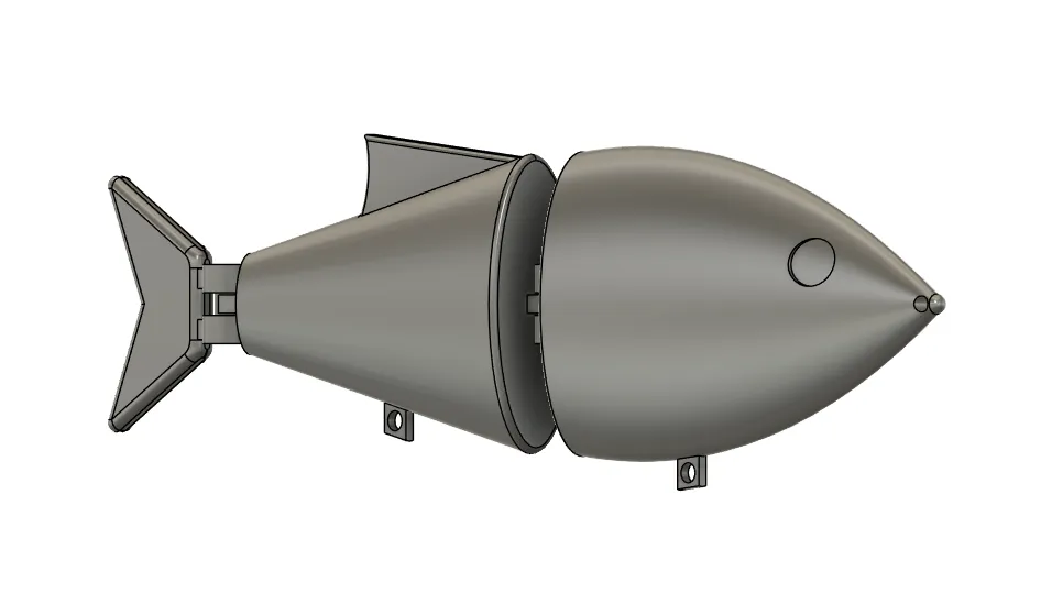 Mồi câu cá có khớp nối, thiết kế in 3D bằng nhựa resin