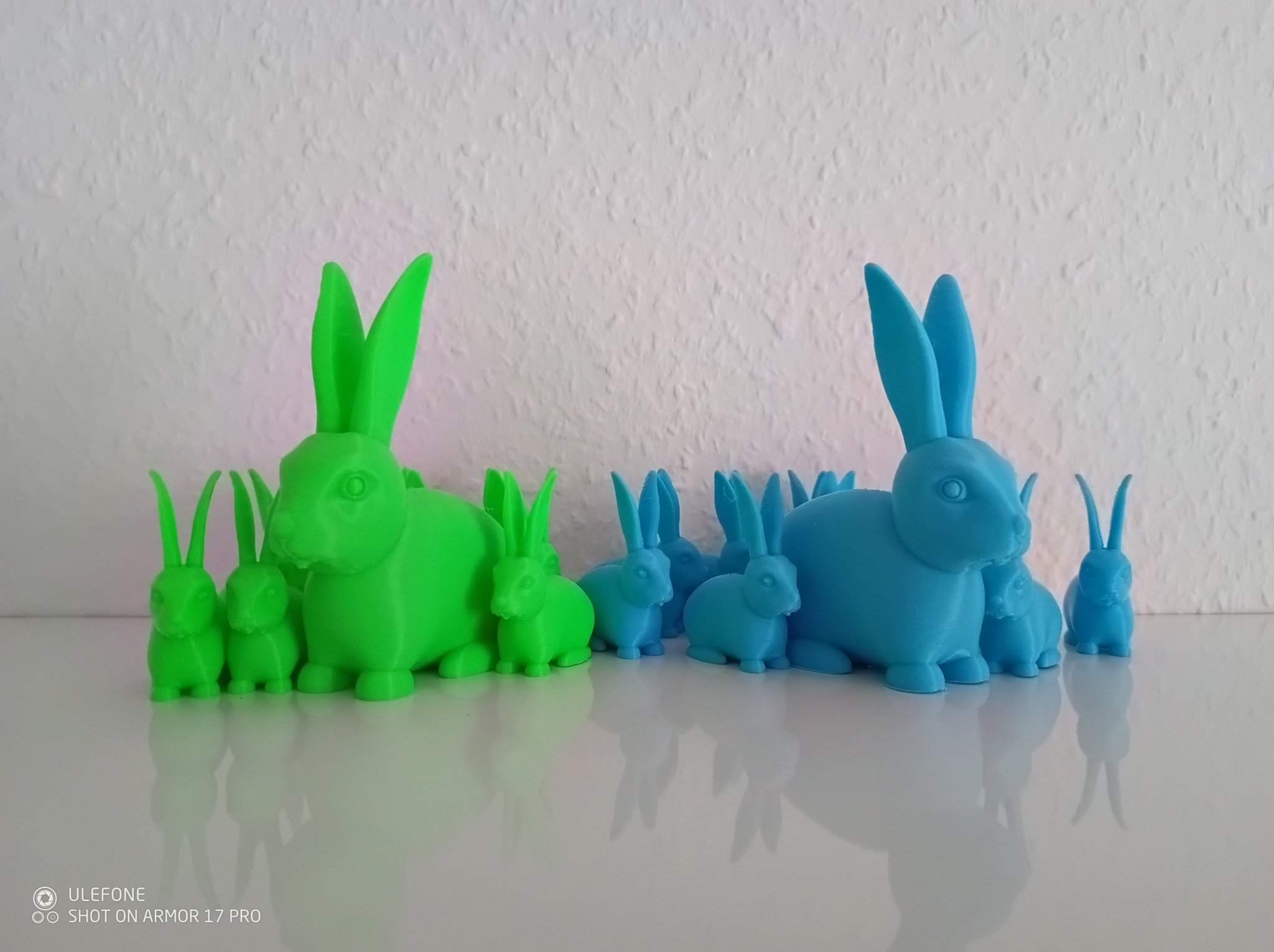 Thỏ dễ thương in 3D với tai mượt mà