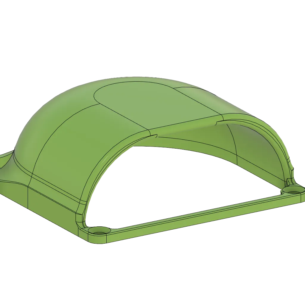 Bộ che quạt 80mm cao 30mm với độ lệch không khí 90 độ