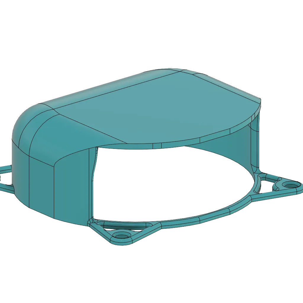 Bộ che quạt 80mm cao 30mm với độ lệch không khí 90 độ