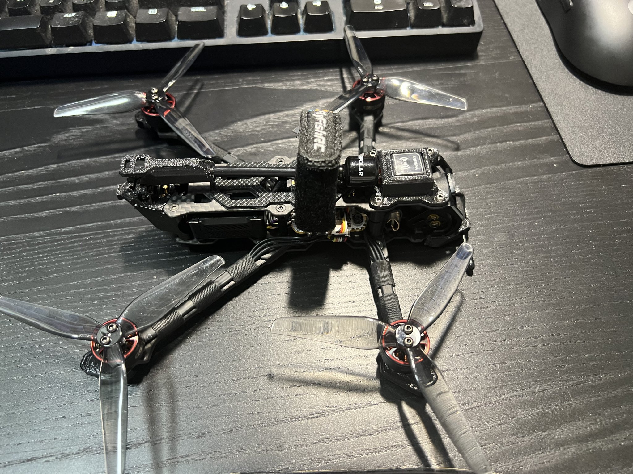 Antenna gập Flyfish Atlas4 và giá đỡ GPS GEPRC-M10-NANO