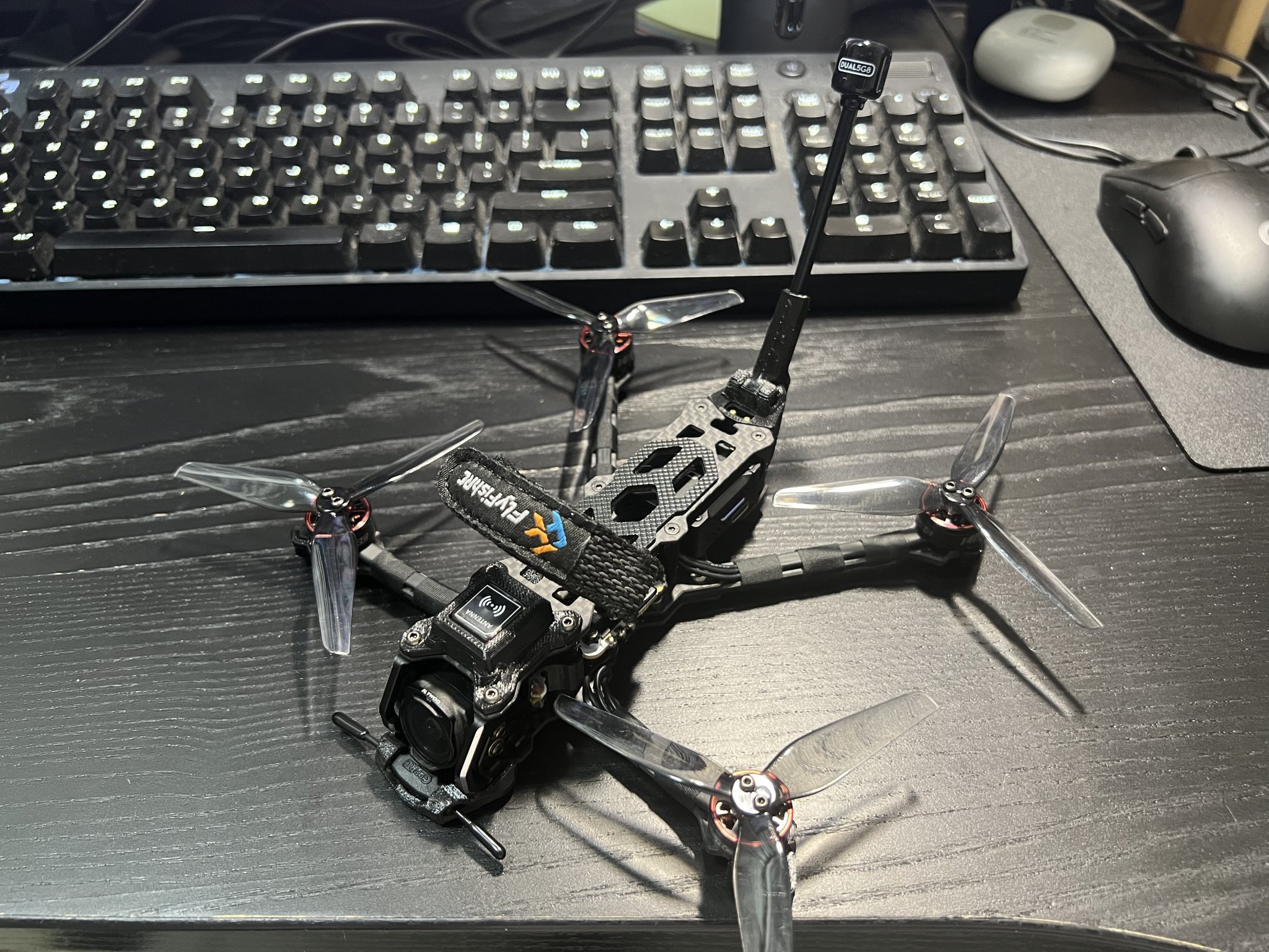 Antenna gập Flyfish Atlas4 và giá đỡ GPS GEPRC-M10-NANO