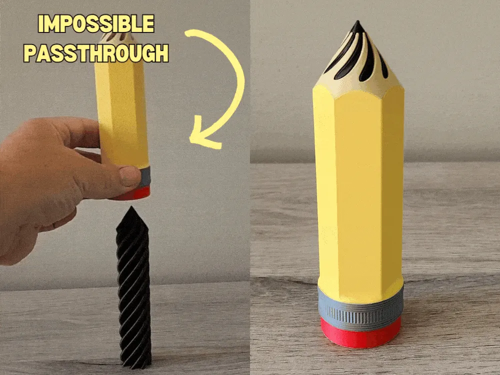 Bút chì xuyên thấu không thể