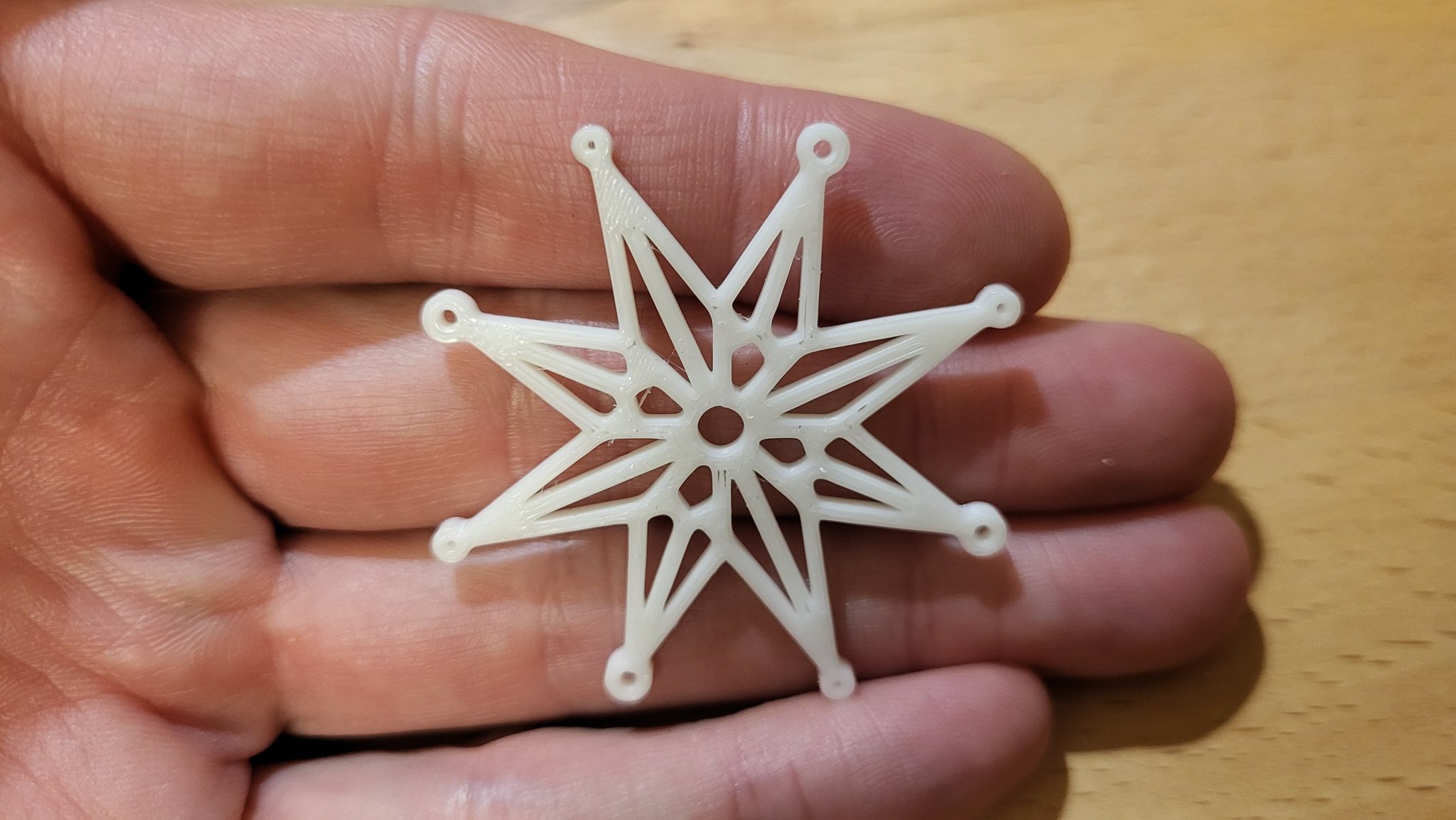 Bộ 12 bông tuyết đơn giản trang trí cây thông Giáng Sinh