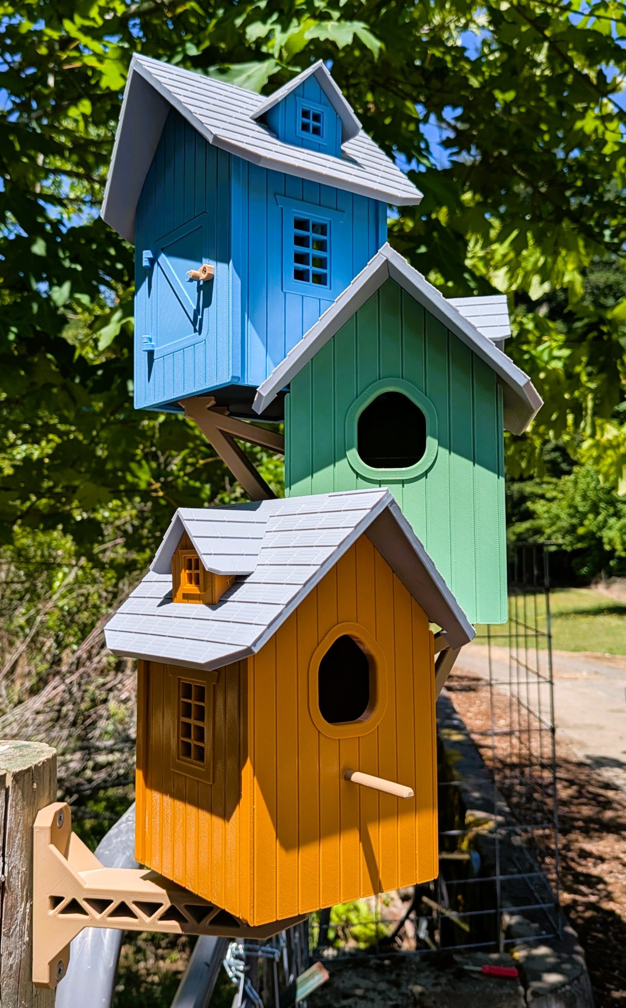 Nhà chim ba tầng không cần hỗ trợ! Cải tiến!