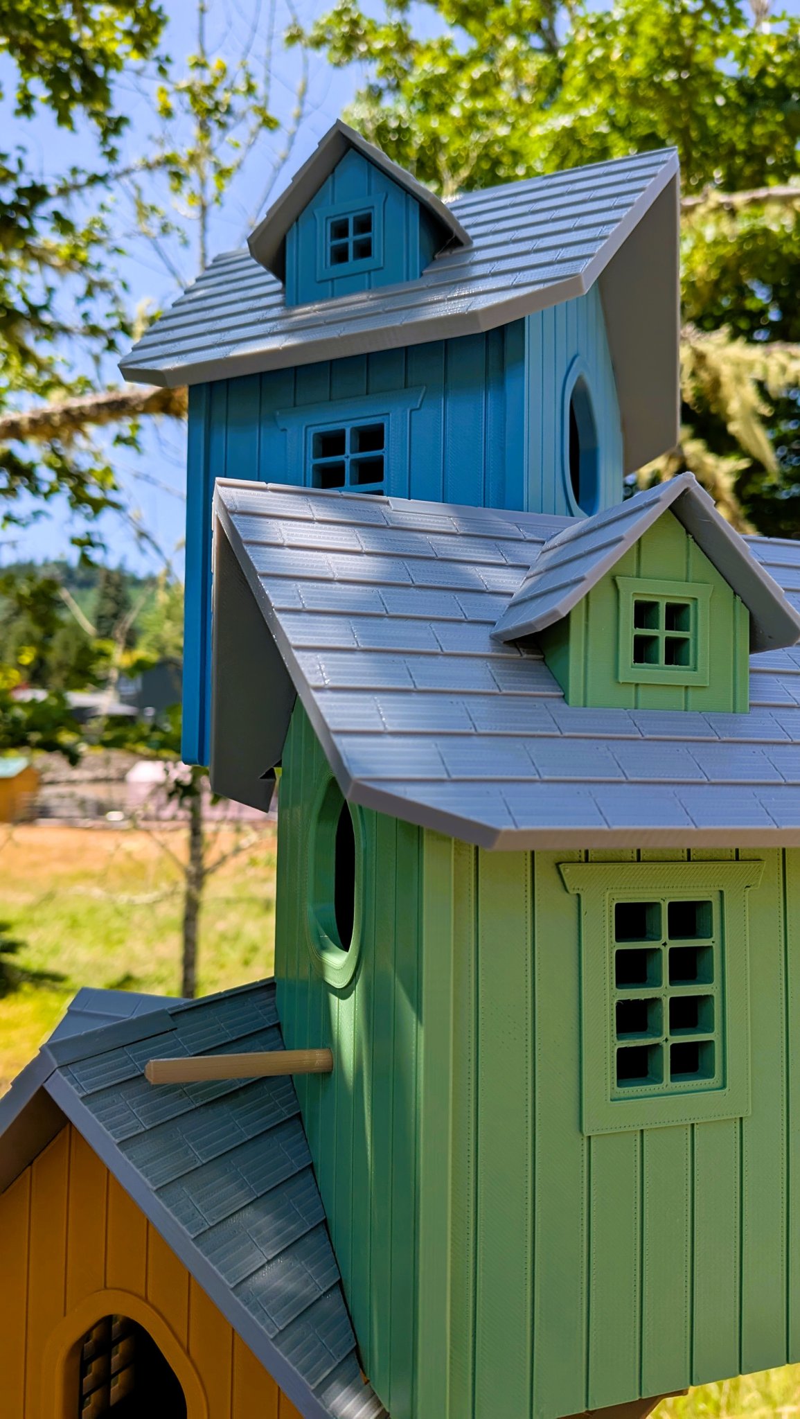 Nhà chim ba tầng không cần hỗ trợ! Cải tiến!