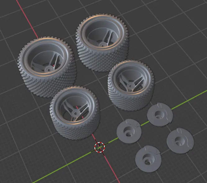 Lốp và vành Off Road và Street Bash - Gaslands 1:64