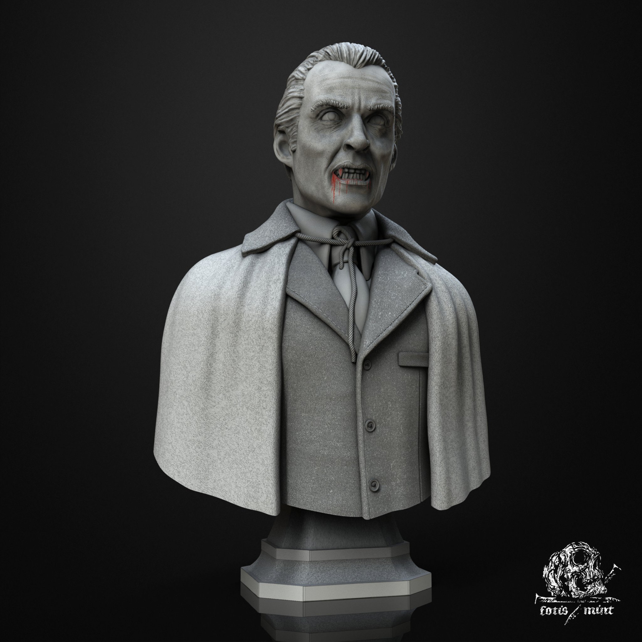 Tượng bán thân Count Dracula của Christopher Lee