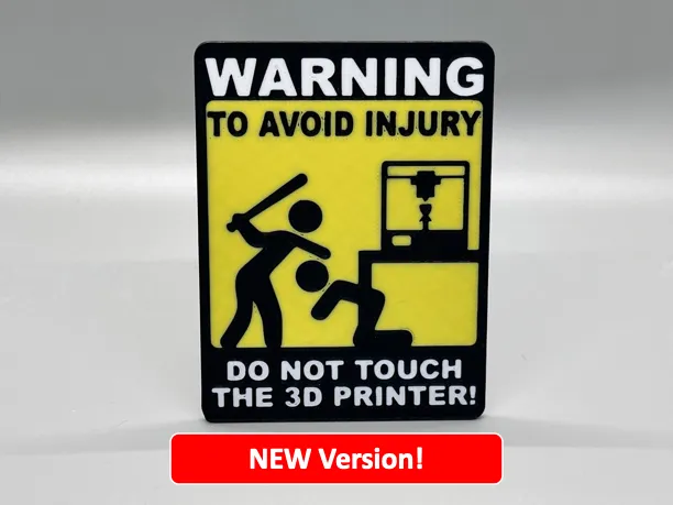 Biển báo không chạm vào máy in 3D — In ba màu không cần MMU