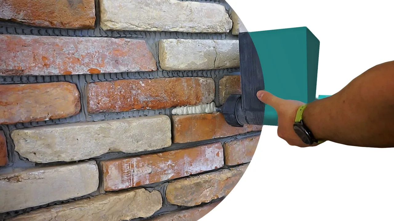 Súng vữa đa năng cho tường gạch và đá