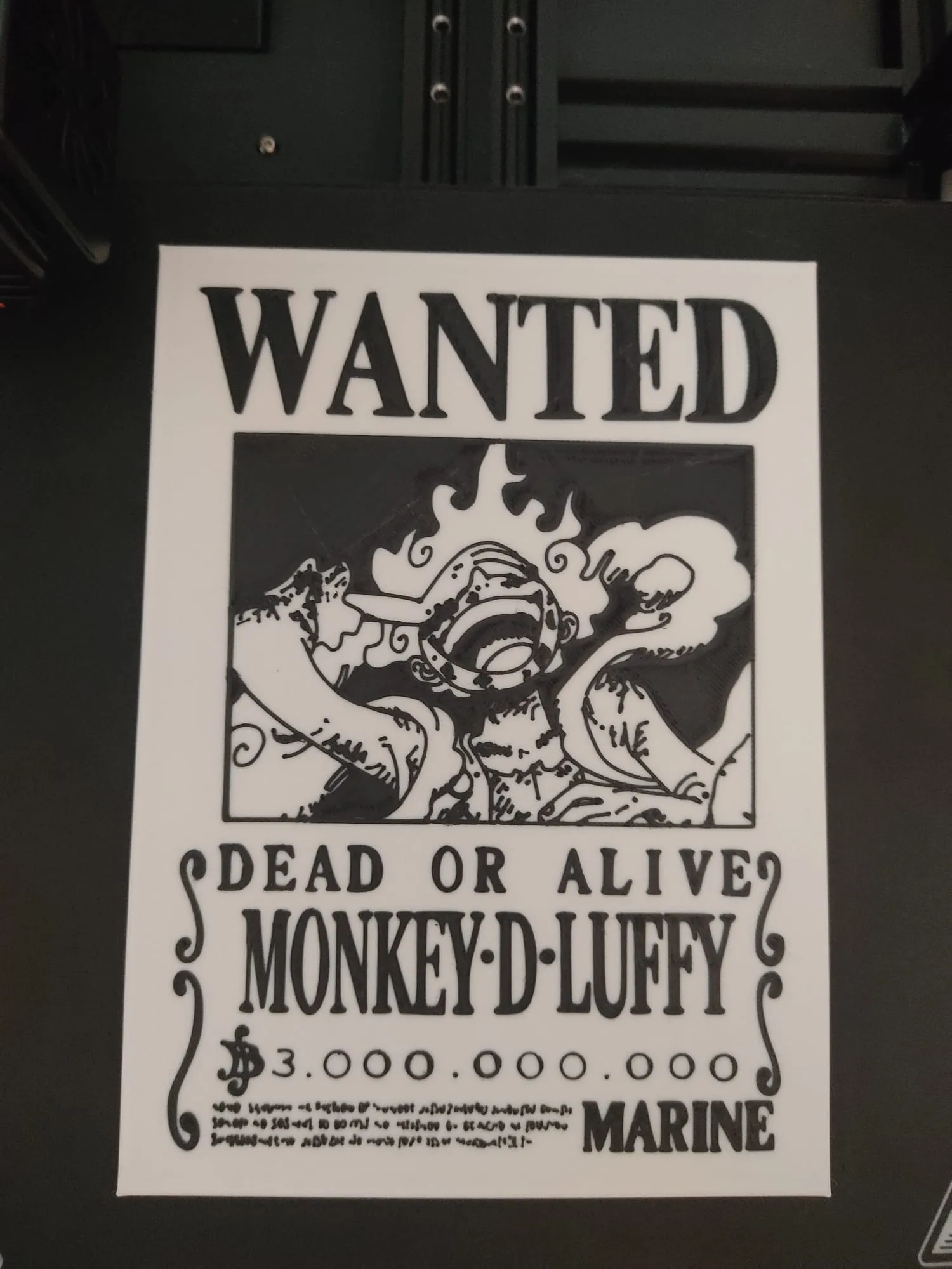Mô hình 2D Wanted Monkey D. Luffy Gear 5