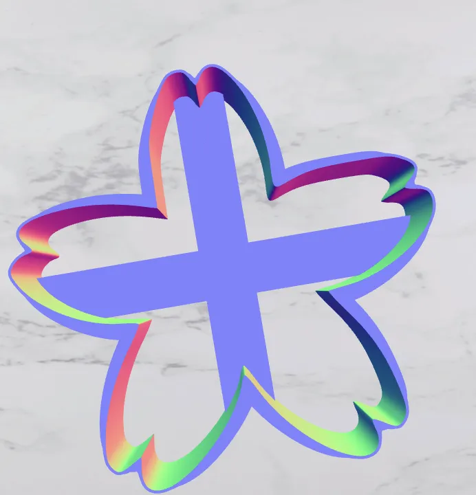 Khuôn cắt bánh quy hình hoa với lưỡi cắt bổ sung