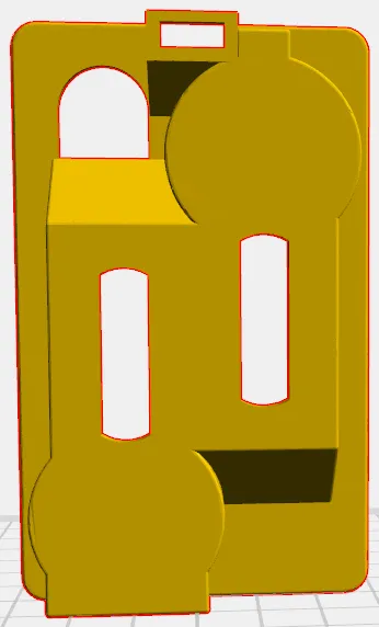 Giá đỡ thẻ CAC và 2 token RSA với lỗ xỏ dây lưng