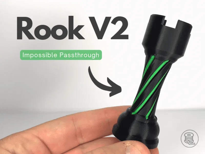 Mô hình quân cờ Rook V2 với thiết kế không thể xuyên qua