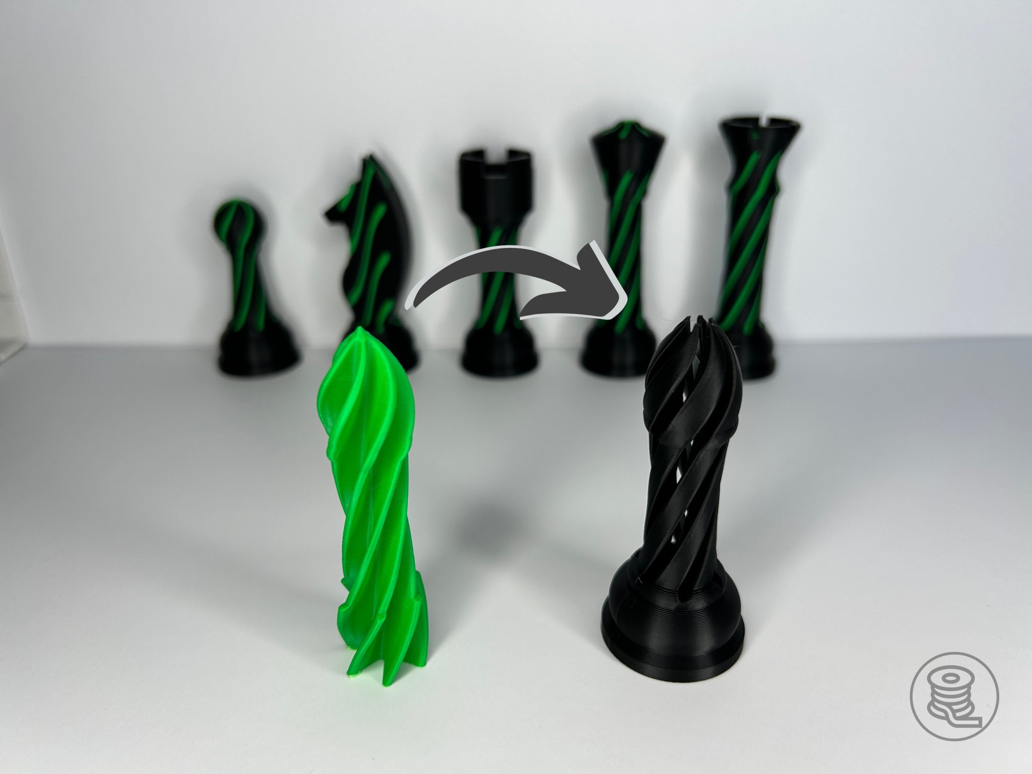 Mô hình quân cờ Rook V2 với thiết kế không thể xuyên qua