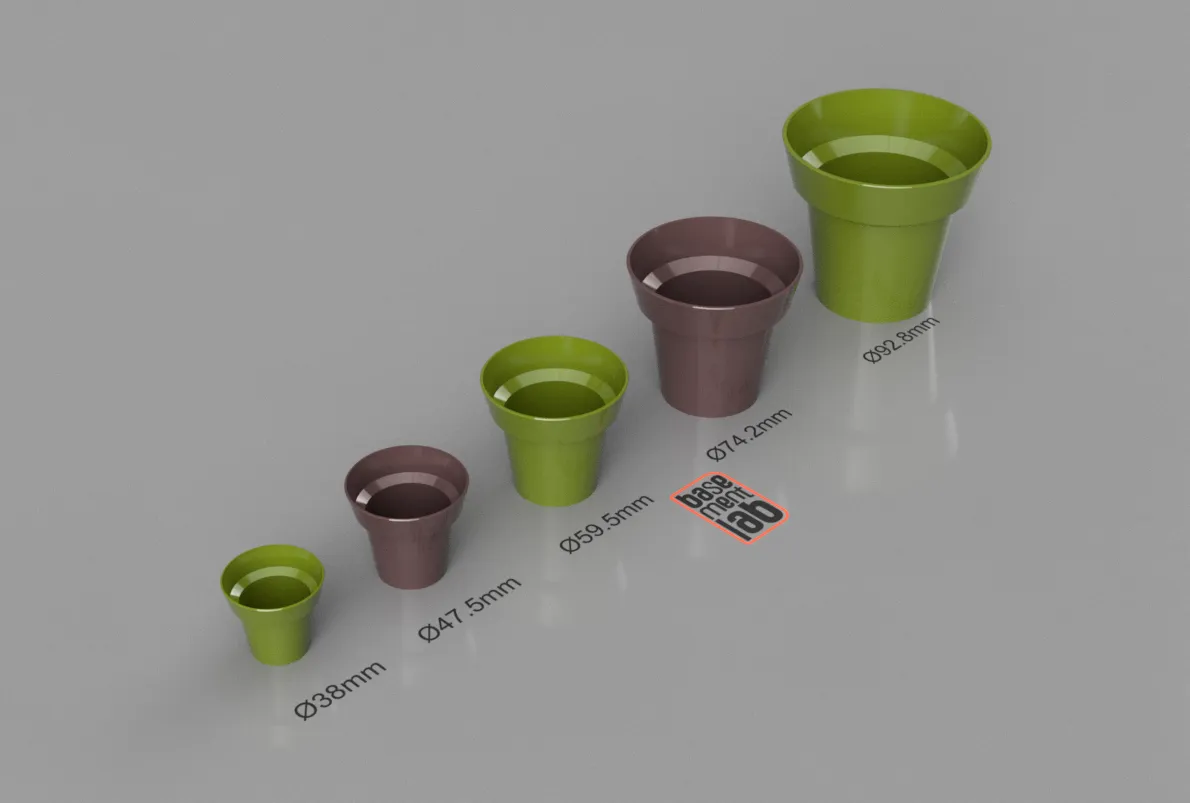 Bình hoa mini phong cách chậu đất nung cổ điển