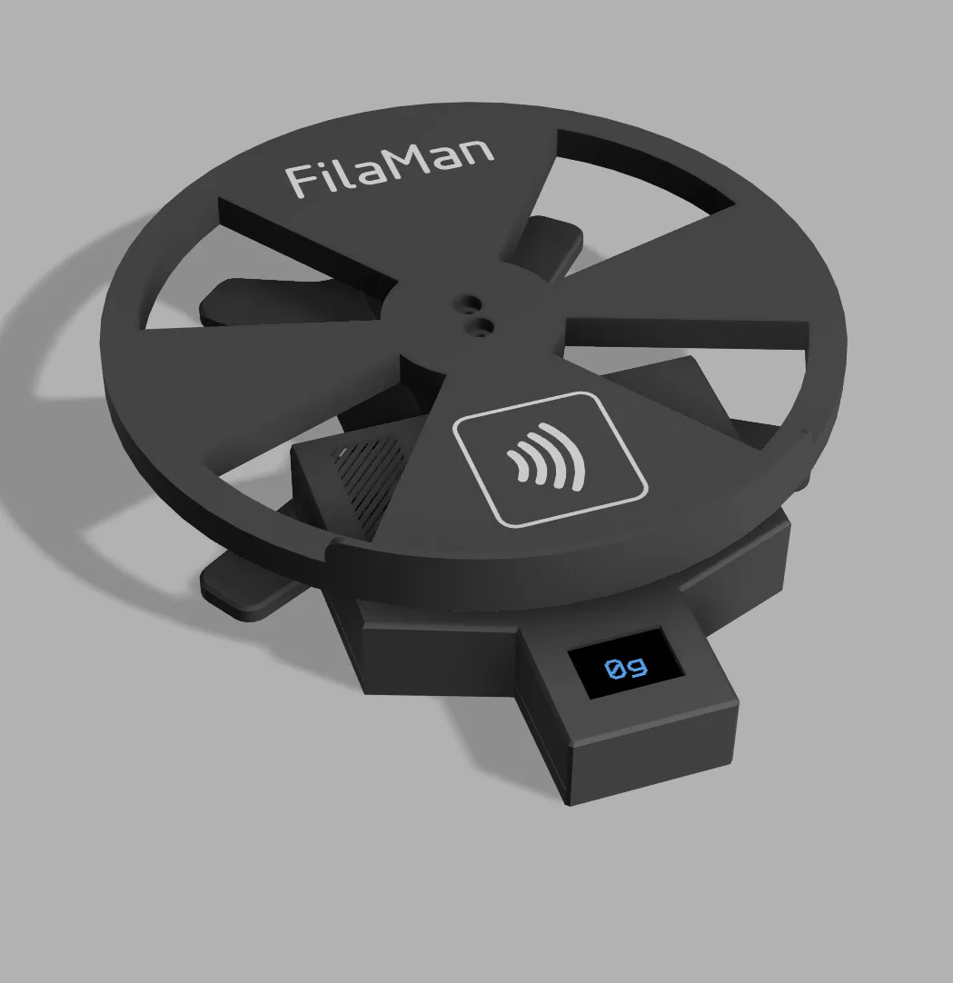 Thang đo cuộn filament FilaMan nâng cấp dựa trên NFC