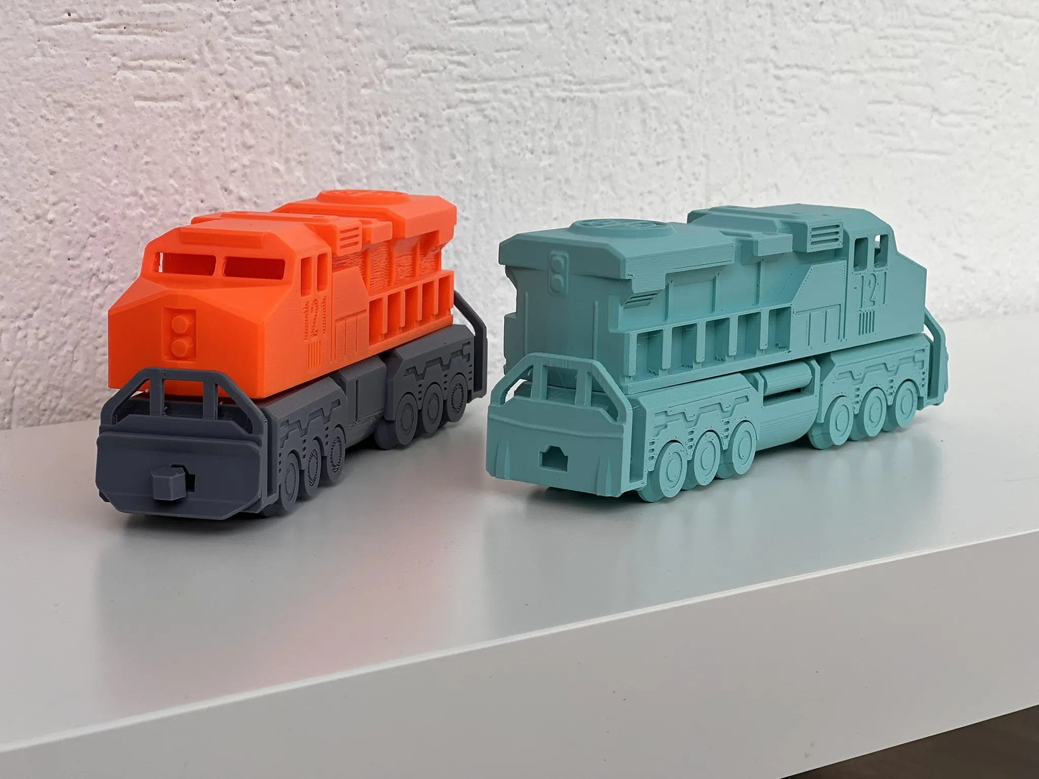 Đầu máy xe lửa diesel Mỹ in liền không cần lắp ráp