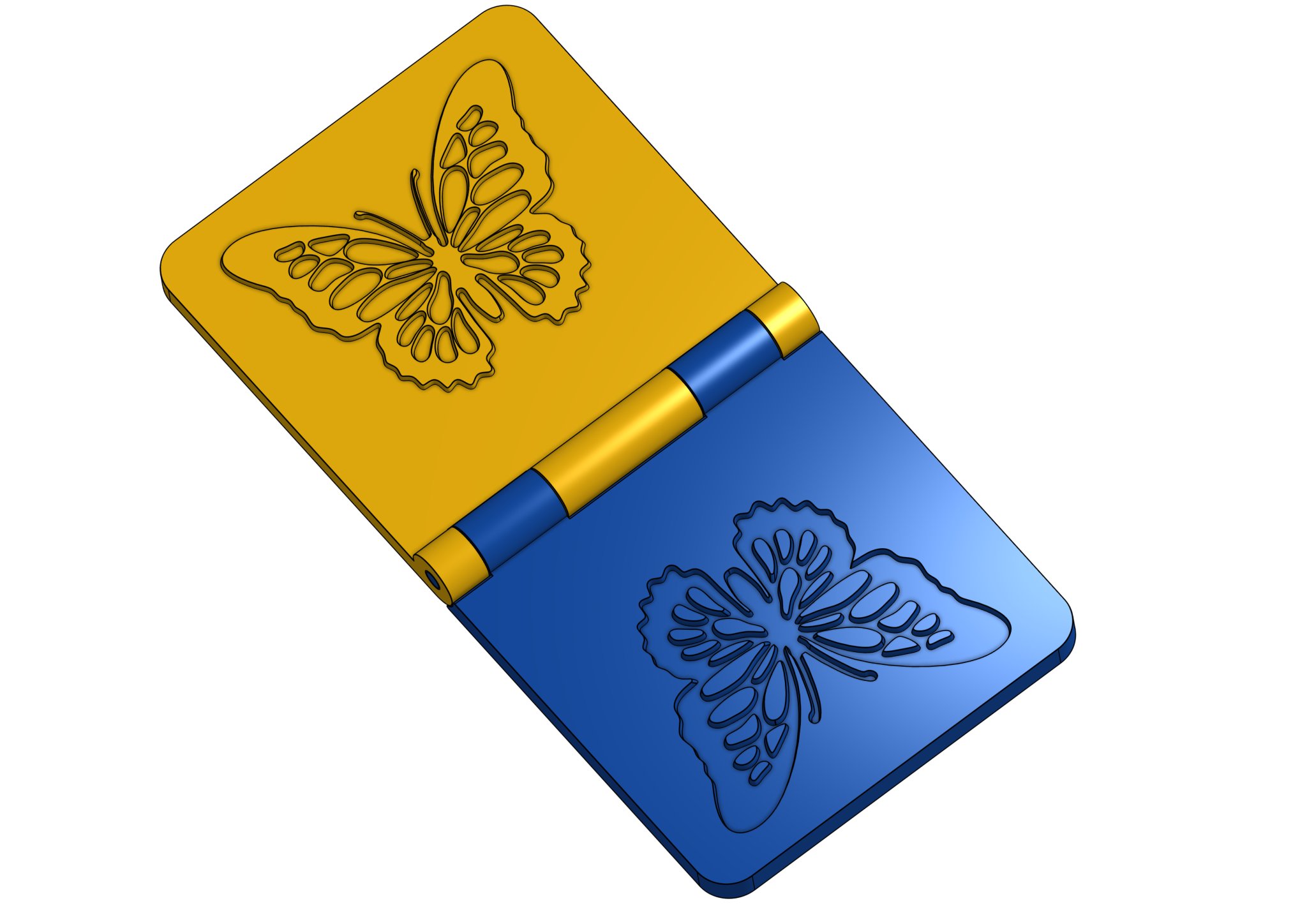 Dấu ấn nổi giấy hình bướm cho nghệ thuật thủ công