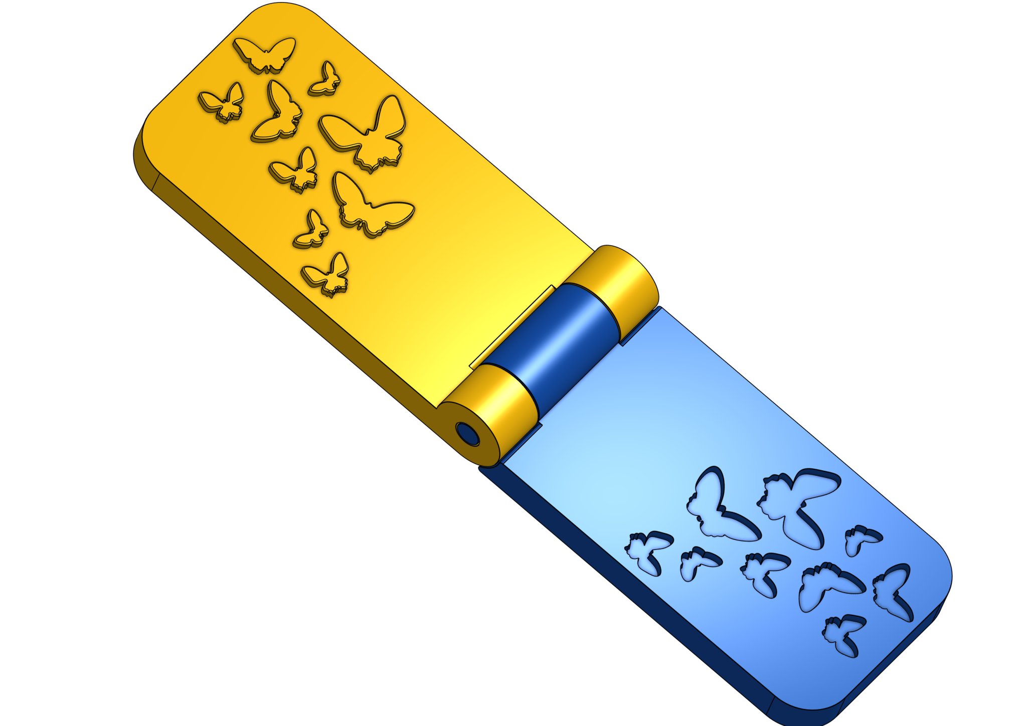 Dấu ấn nổi giấy hình bướm cho nghệ thuật thủ công