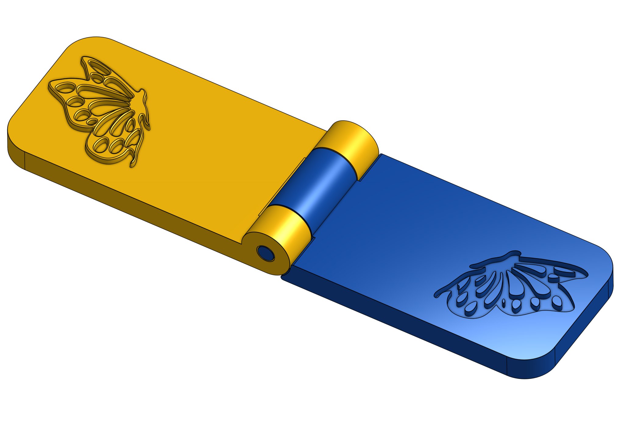 Dấu ấn nổi giấy hình bướm cho nghệ thuật thủ công