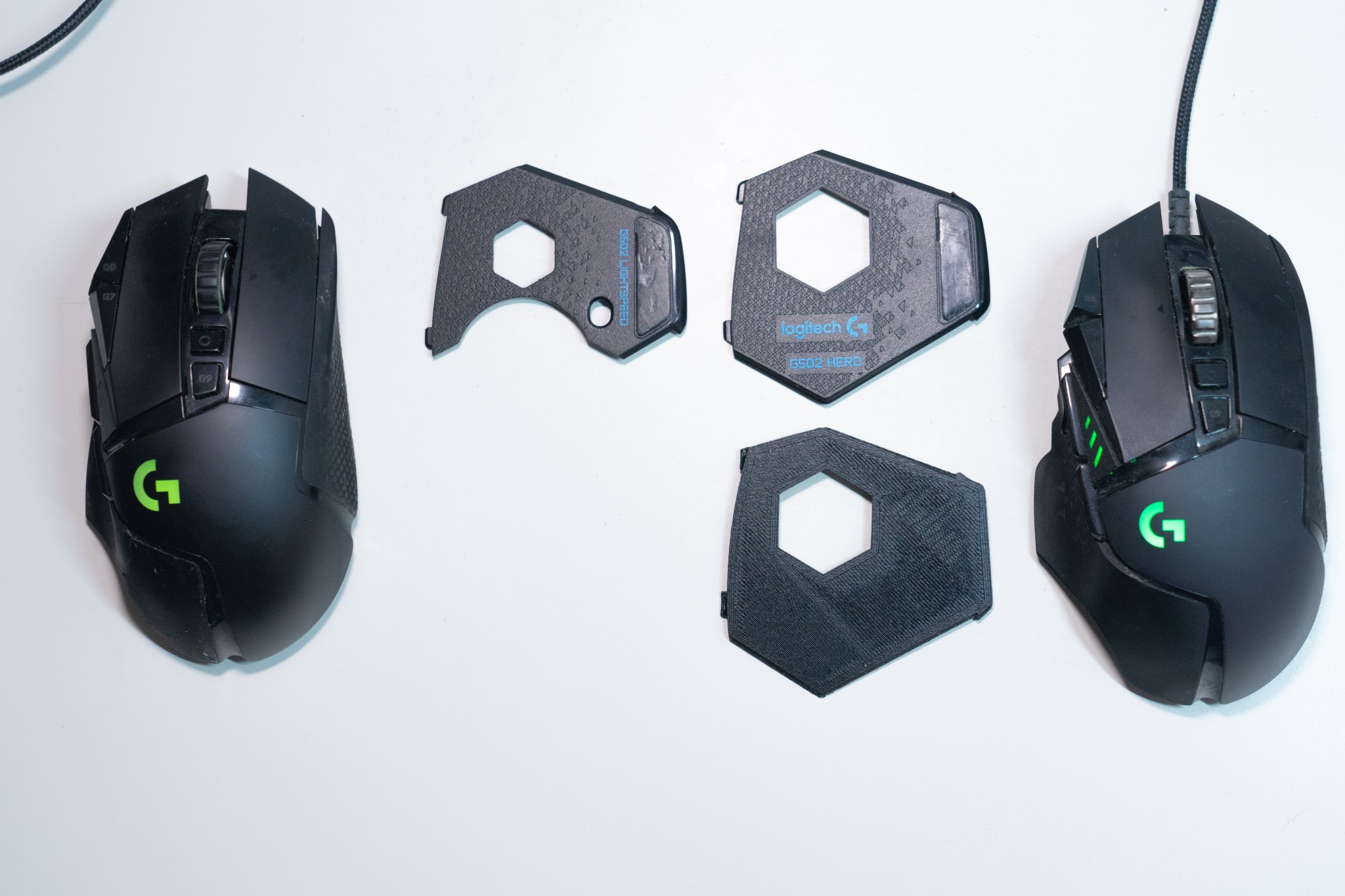Thay thế đế cho chuột Logitech G502 Hero và Lightspeed