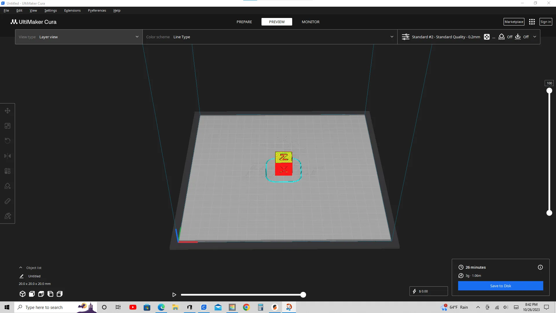 Khối hiệu chuẩn cho máy in 3D