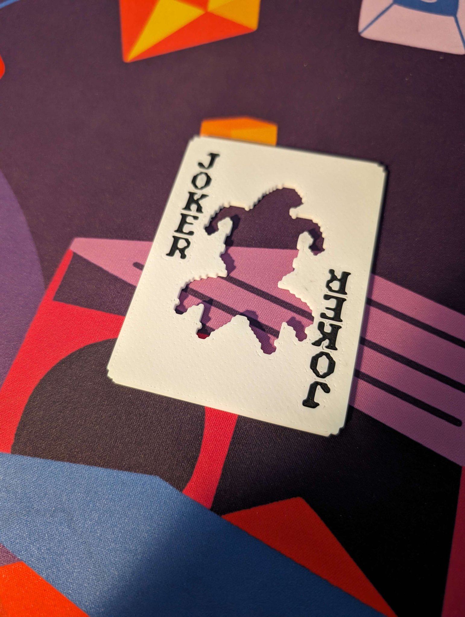 Mẫu stencil Joker đa vật liệu Balatro in 2 màu