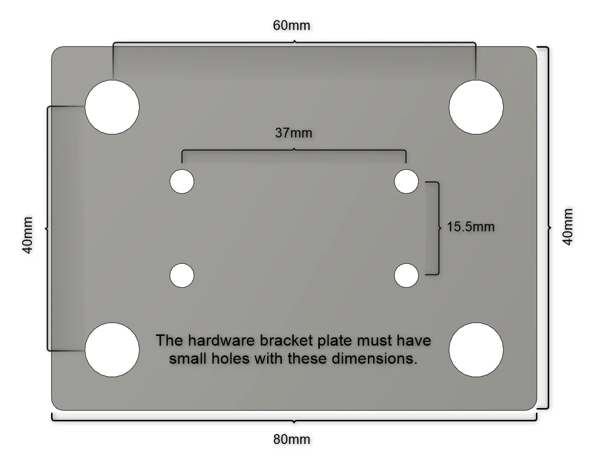 Giá đỡ gắn cho tấm pin năng lượng mặt trời Soshine 6W 5V