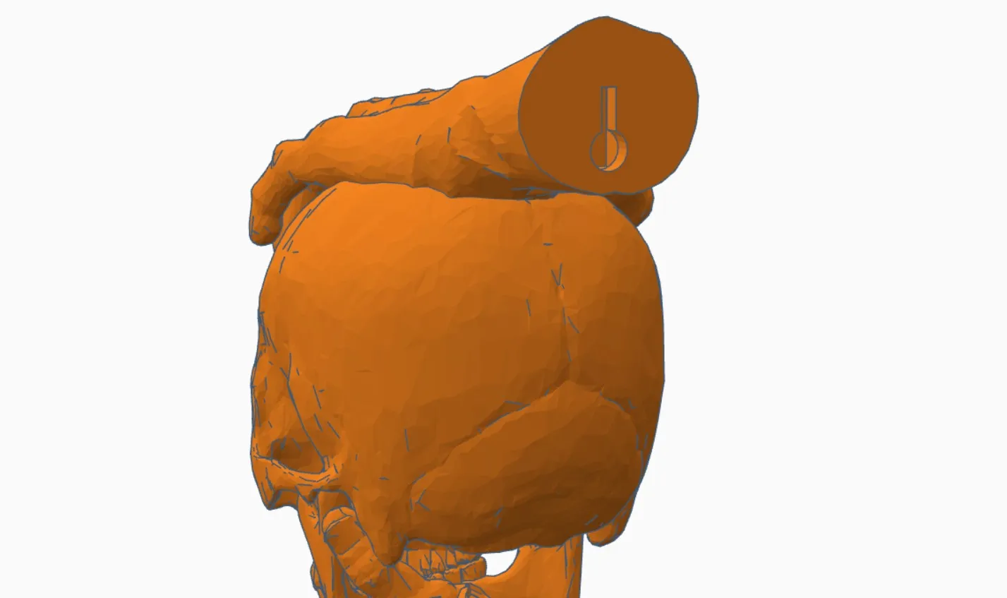 Đôi tay zombie cầm đầu lâu trang trí Halloween