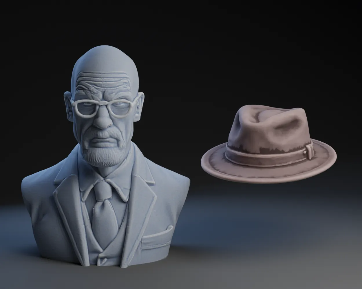 Mũ Heisenberg và Walter White trong phong cách nghệ thuật