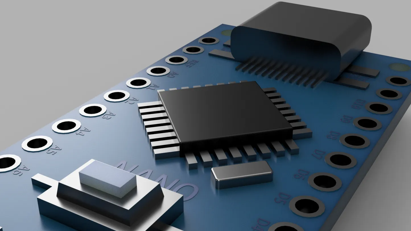 Mô hình Arduino Nano nhiều màu sắc định dạng F3D, STL, OBJ