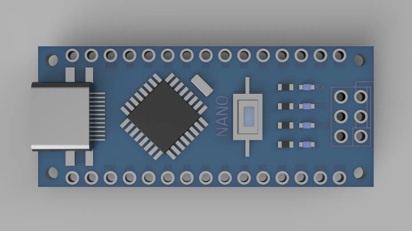 Mô hình Arduino Nano nhiều màu sắc định dạng F3D, STL, OBJ