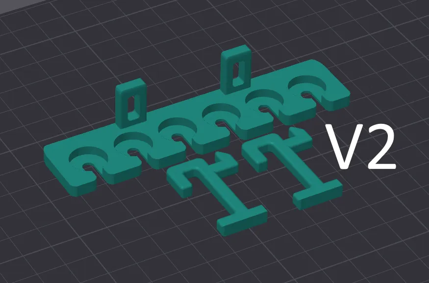 Giá đỡ tài liệu 6 khe cắm với móc đa năng IKEA Skadis