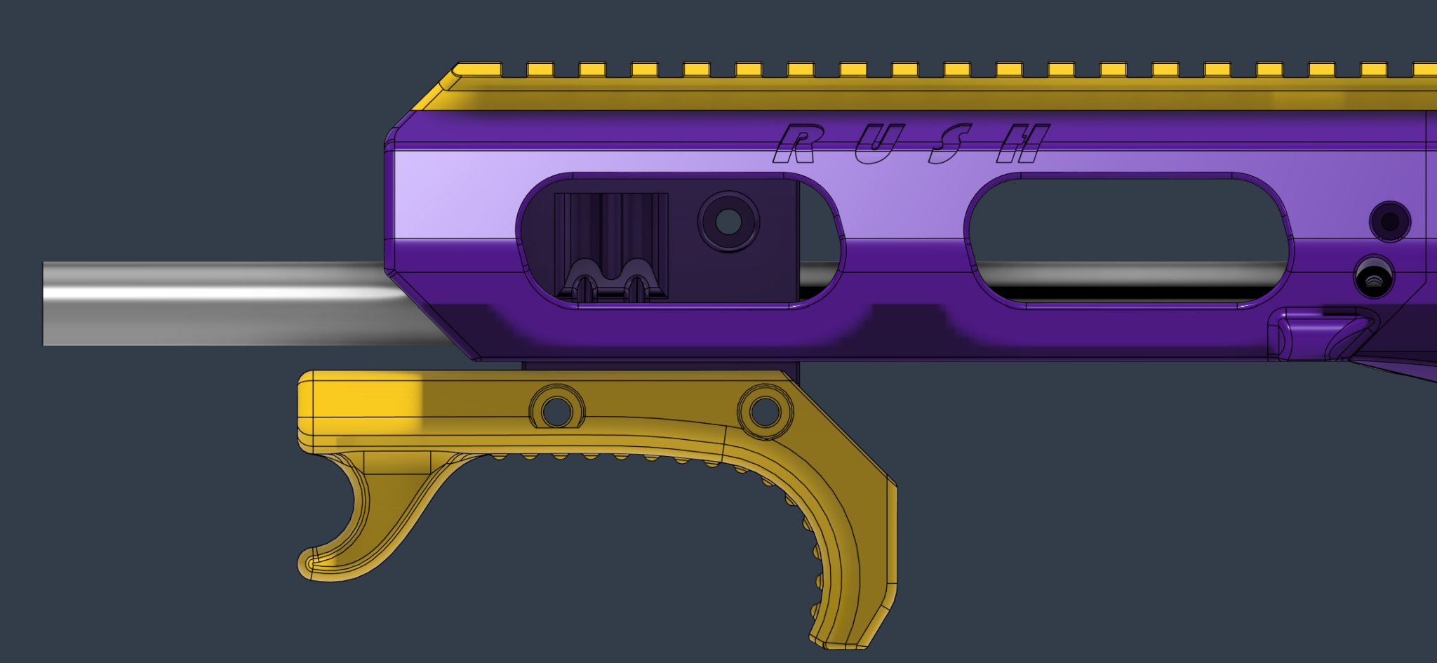 Biến thể Crush với tay cầm Lynx và ray tuyến tính