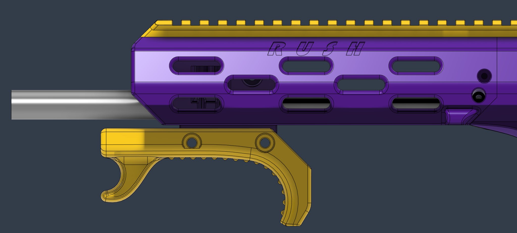 Biến thể Crush với tay cầm Lynx và ray tuyến tính