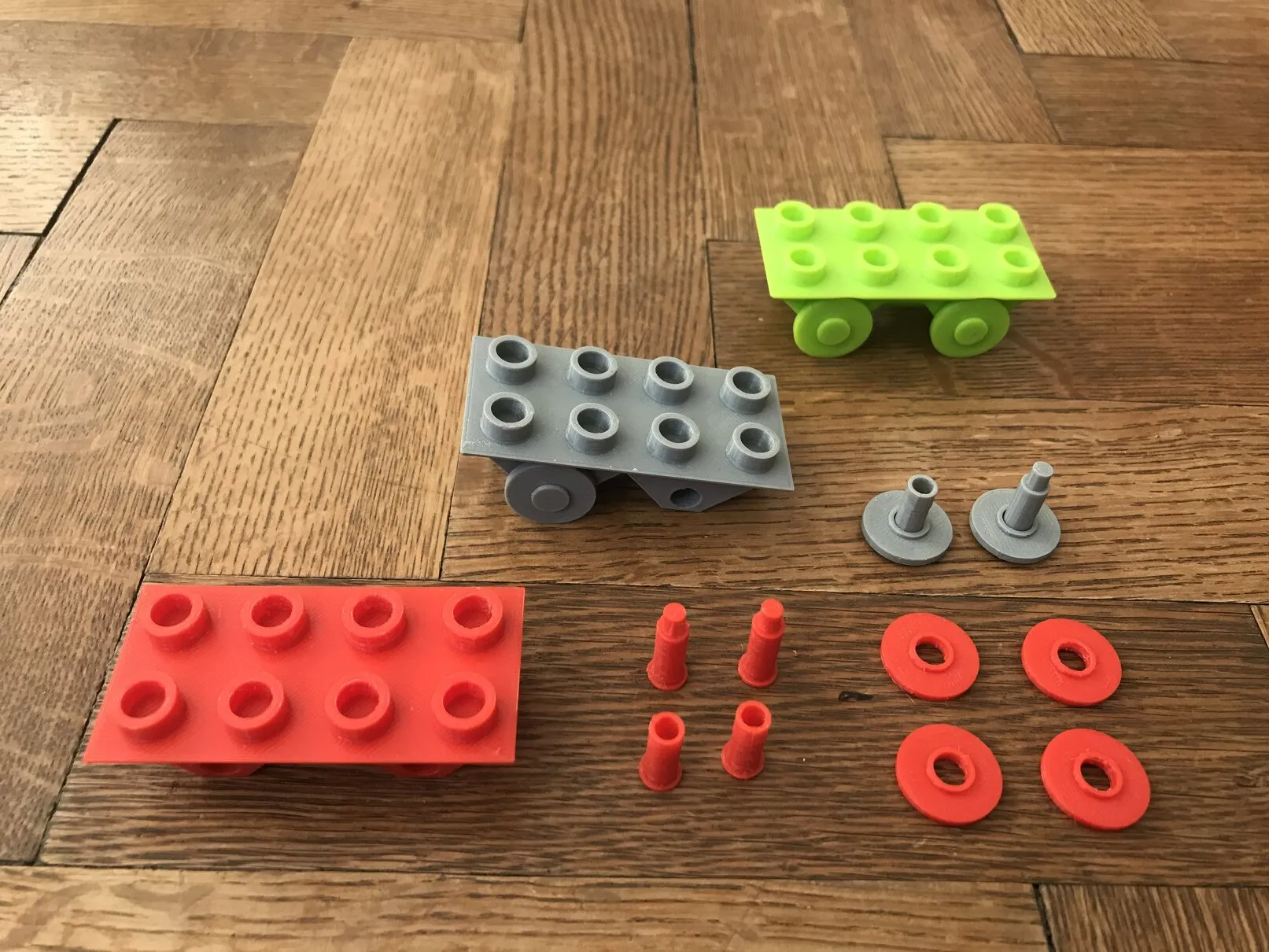 Xe Đẩy Duplo/Brio Tương Thích với Đường Ray Gỗ