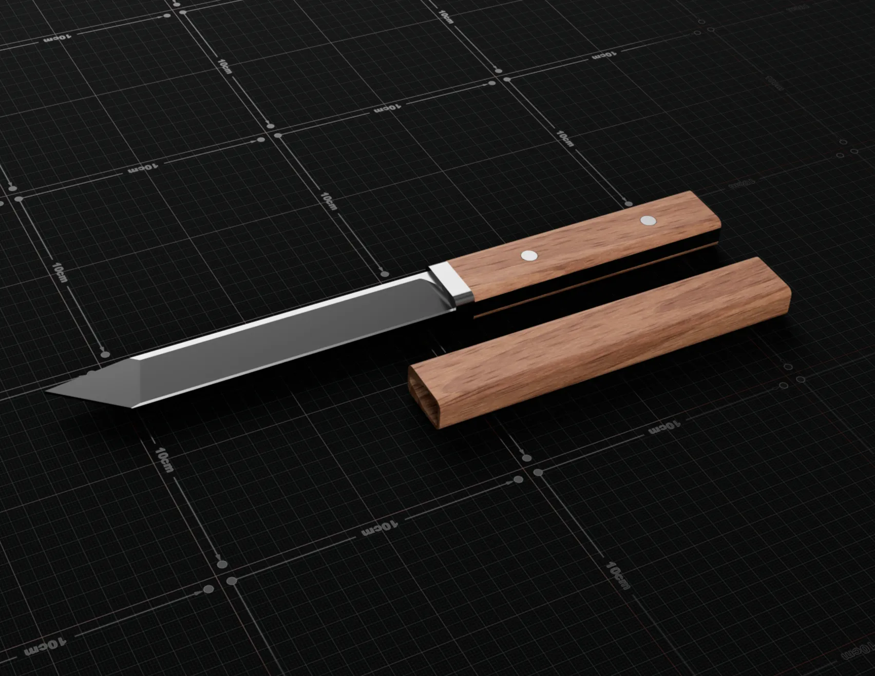 Dao Tanto Nhật Bản với bao đựng có thể tháo rời