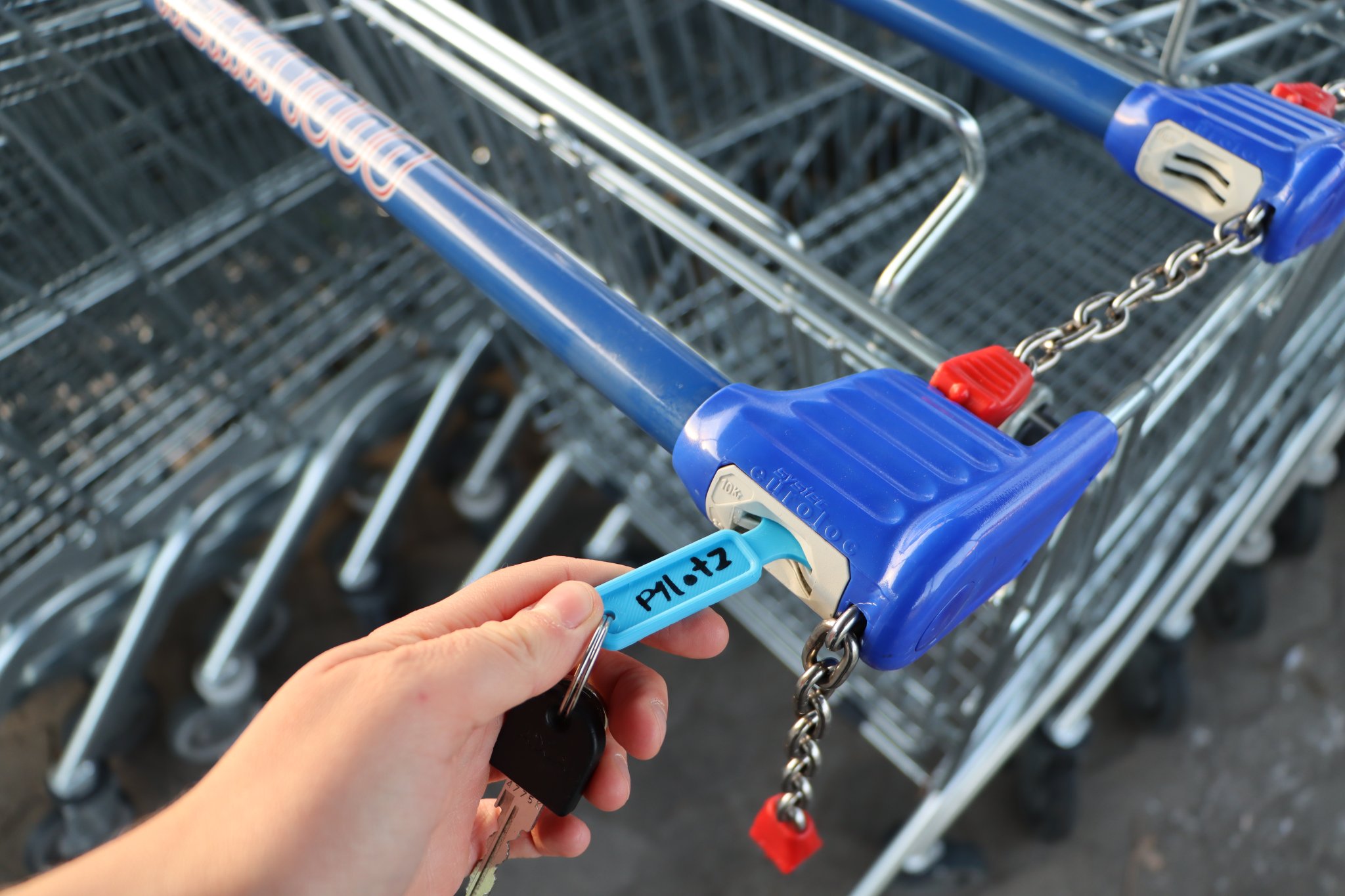 **Tiền xu giỏ hàng có thể tháo rời / Chìa khóa xe đẩy**